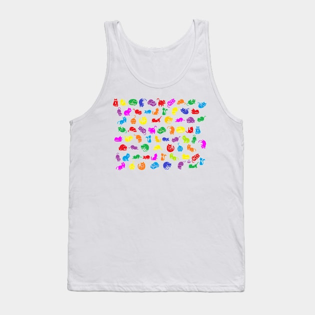 Colorful Cats by Blackburn Ink Tank Top by Blackburn Ink